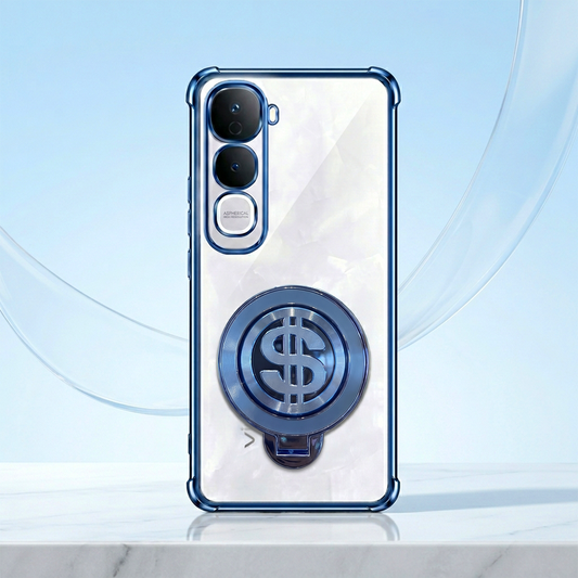 Vivo Y400 Pro 5G Four Corner Airbags 100% Original Astro Money Magnet Rotating Dollar Case