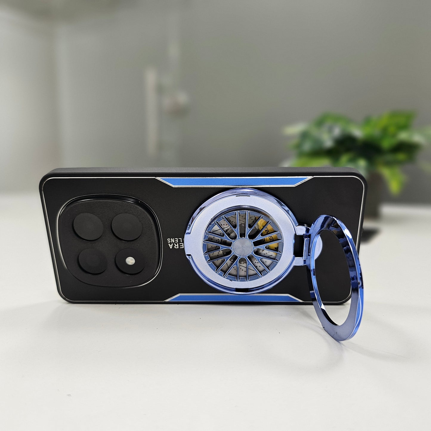 Redmi Note 14 Pro 5G Best Selling Stress Buster Wheel Aluminium Metal Scratch Resistant Back Case