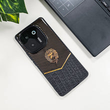Vivo T3 Pro 5G Luxury Lion Pattern Leather And Liquid Silicone Case