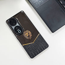 Vivo V40 Pro 5G Luxury Lion Pattern Leather And Liquid Silicone Case