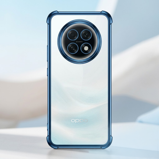 Oppo F31 Pro+ 5G Anti-Yellow Electroplating Transparent Airbags Case