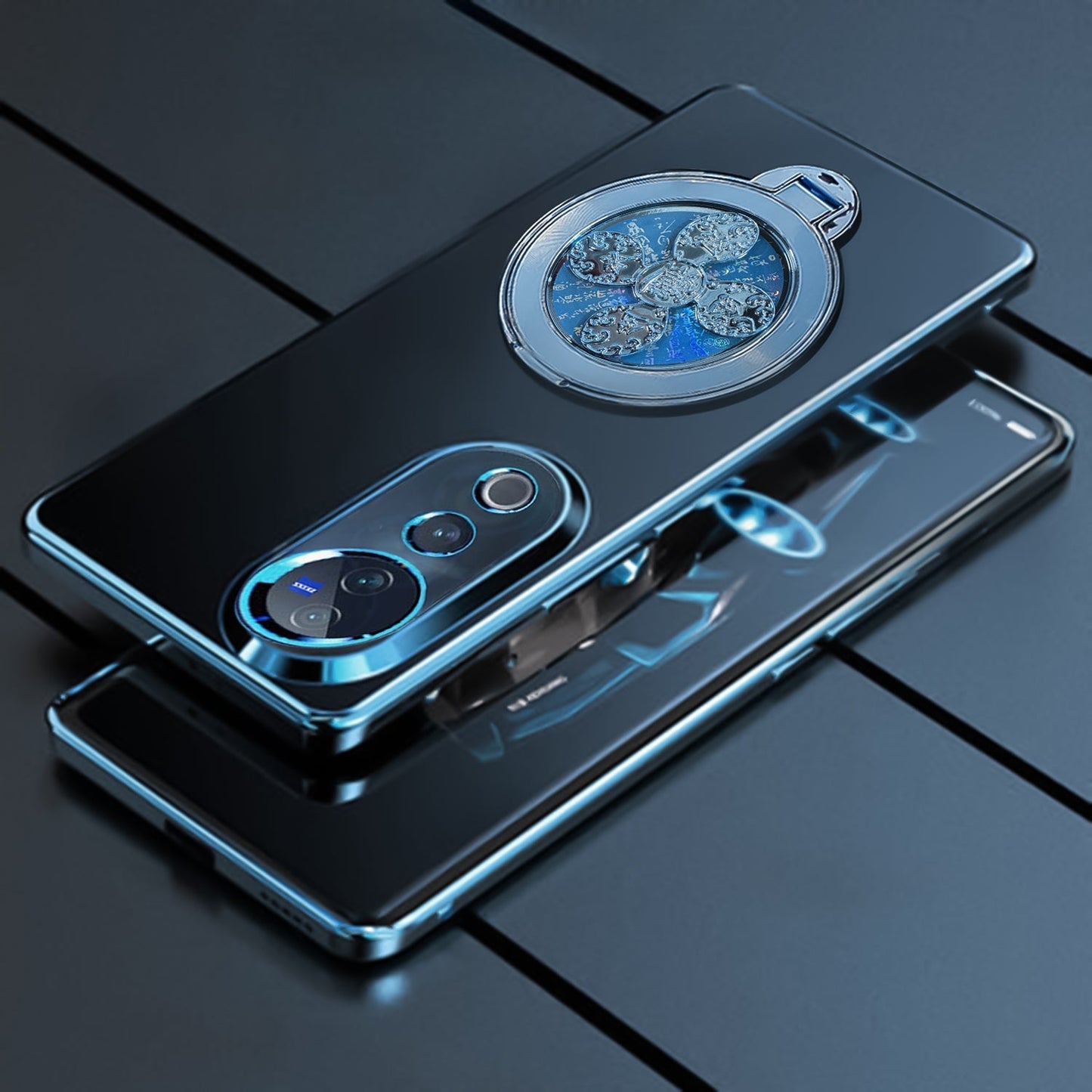 Vivo V40 Pro 5G Electroplating Reflective Fidget Rotating Back Case