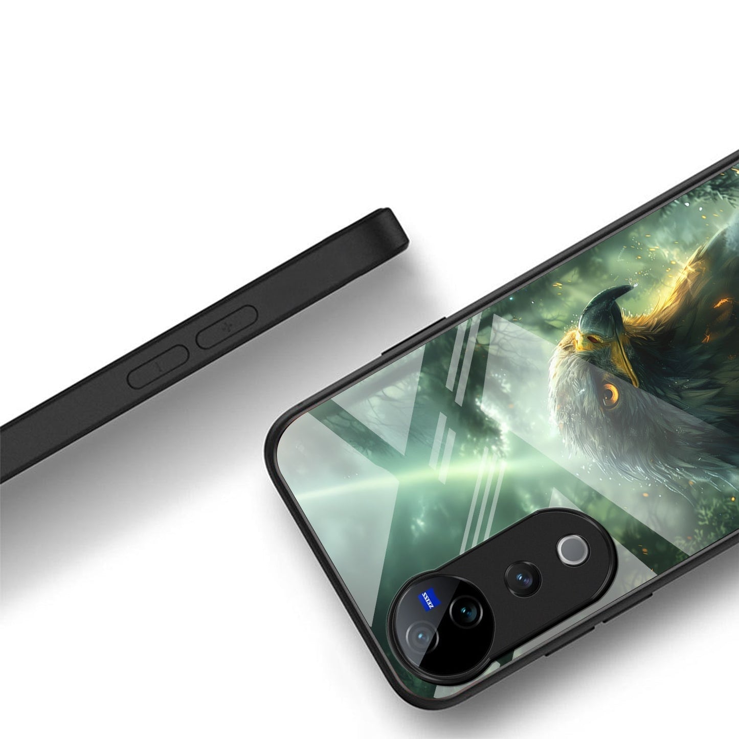 Vivo V40 Pro 5G Premium Acrylic Shockproof Glass Back Case (Eagle Case)