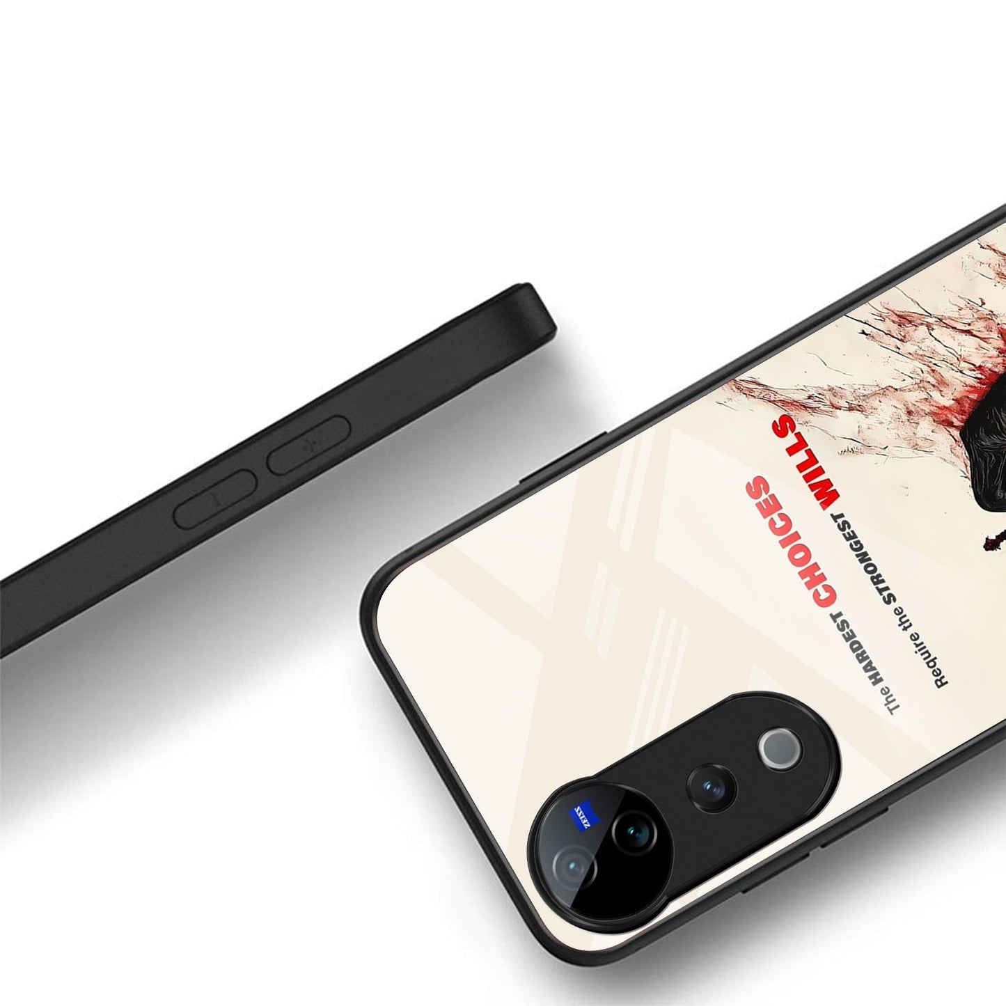 Vivo V40 Pro 5G Premium Acrylic Shockproof Glass Back Case (Warriors Case)