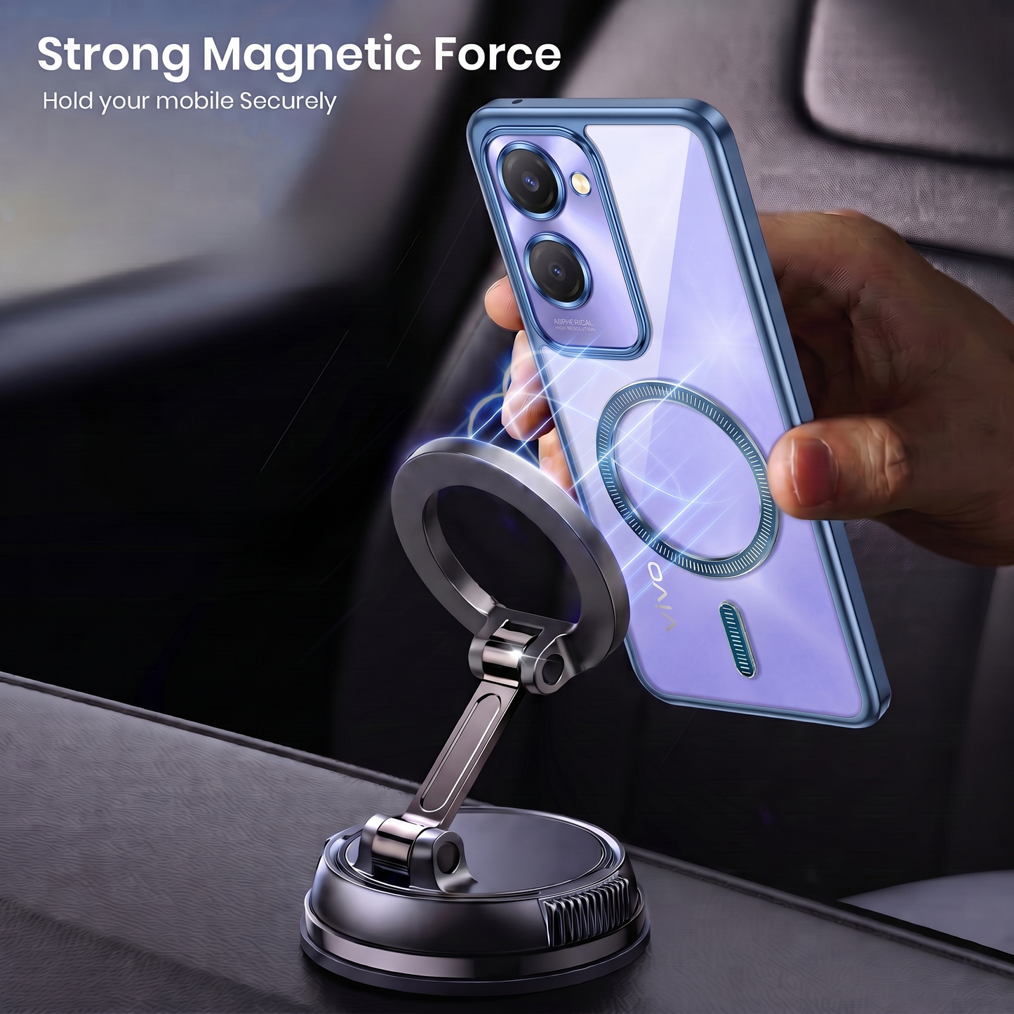 Vivo Y28s 5G Electroplated Magnetic Magsafe Case
