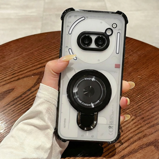 Nothing Phone 2a 5G Luxury Four Corner Invincible Bracket Ring Stand Case