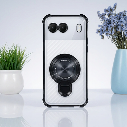OnePlus Nord 4 5G Luxury Four Corner Invincible Bracket Ring Stand Case