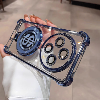 Oppo F27 Pro 5G Four Corner Airbags 100% Original Astro Money Magnet Rotating Dollar Case