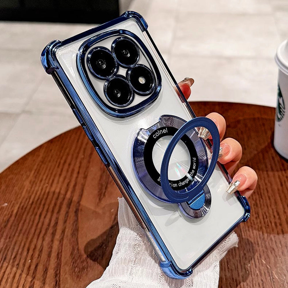 OPPO F29 5G Original Luxury Magnifier Ring Stand Shockproof Airbags Corner Case