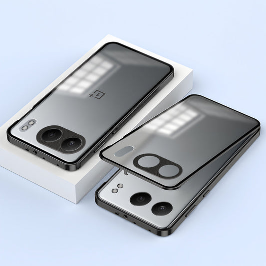 OnePlus Nord 4 5G Aluminium Metal Bumper Shield Transparent Back Case
