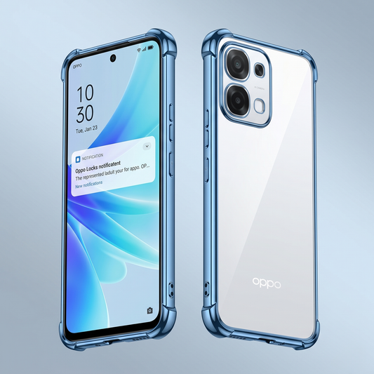 Oppo F31 5G Anti-Yellow Electroplating Transparent Airbags Case