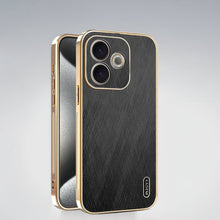 Oppo A5 Pro 5G Premium Electroplated Frame Gold Thread Pattern Soft Case