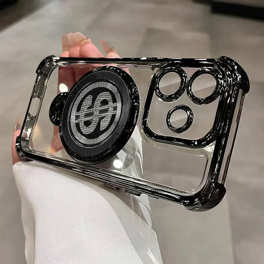 Oppo A5 Pro 5G Four Corner Airbags 100% Original Astro Money Magnet Rotating Dollar Case