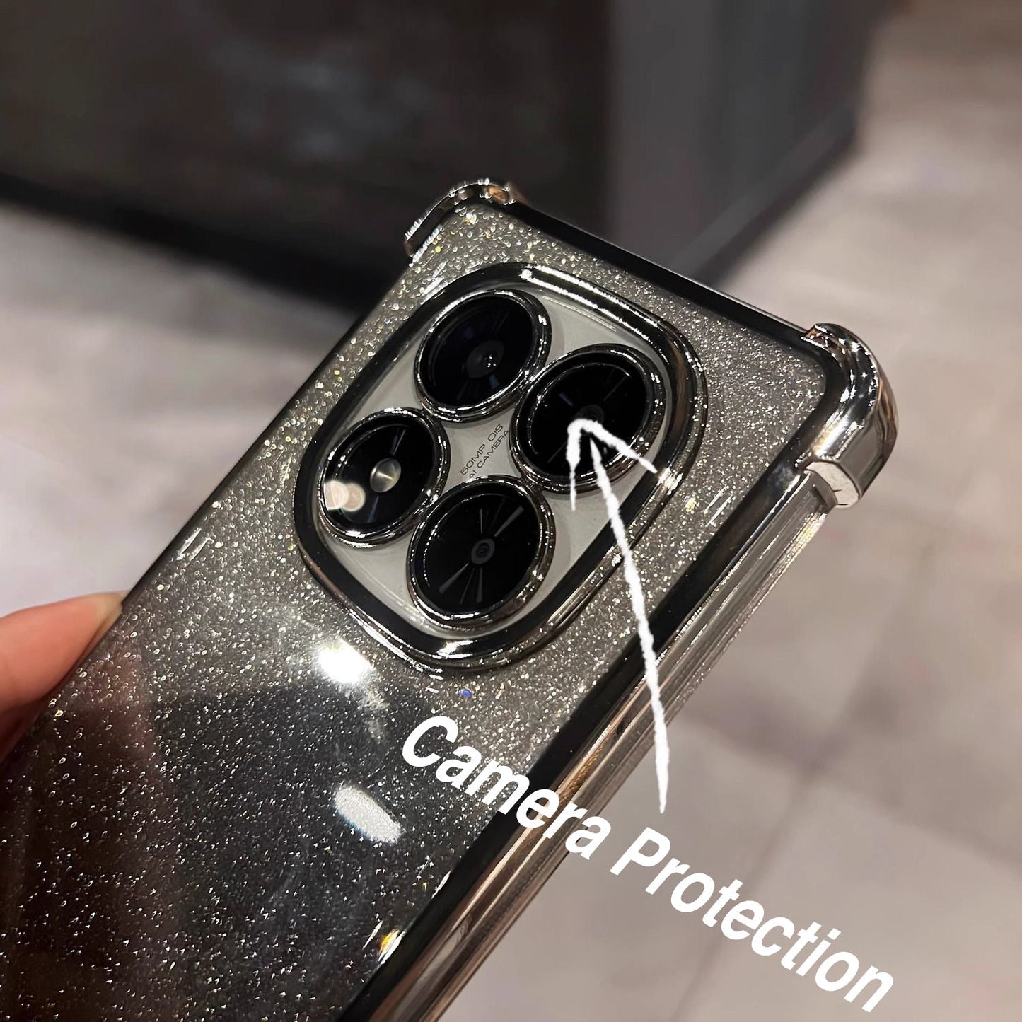 Redmi Note 14 Pro+ 5G Luxury Shimmer Shockproof Airbag Case