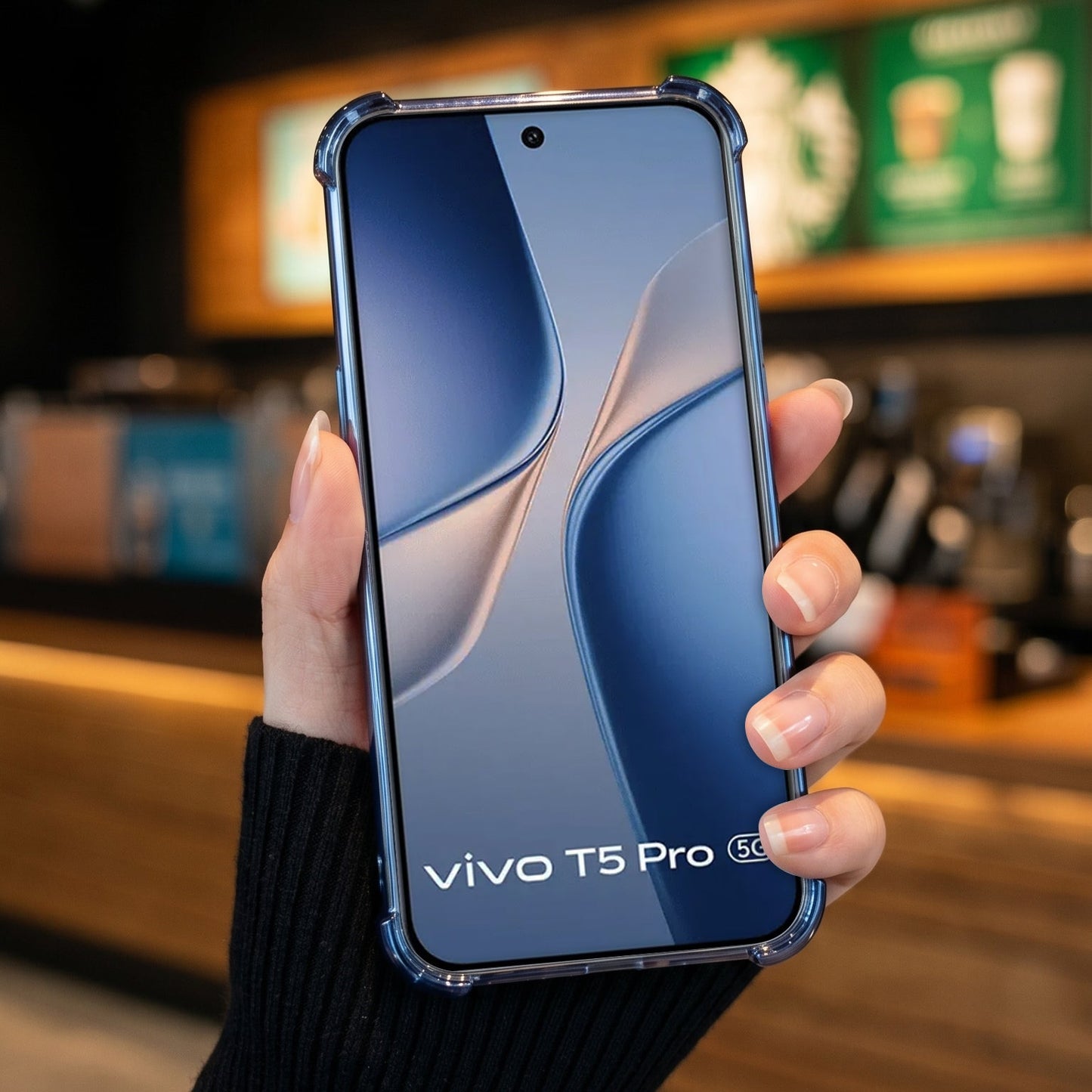 Vivo T5 Pro 5G Premium Stress Buster Wheel Rotating Shockproof Airbags Case