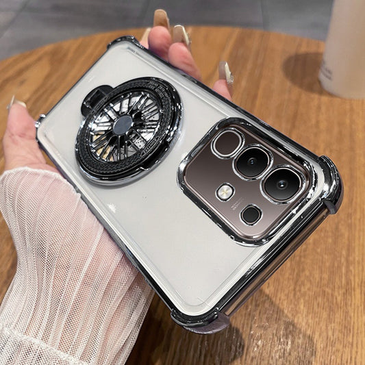 Vivo T4x 5G Premium Stress Buster Wheel Rotating Shockproof Airbags Case