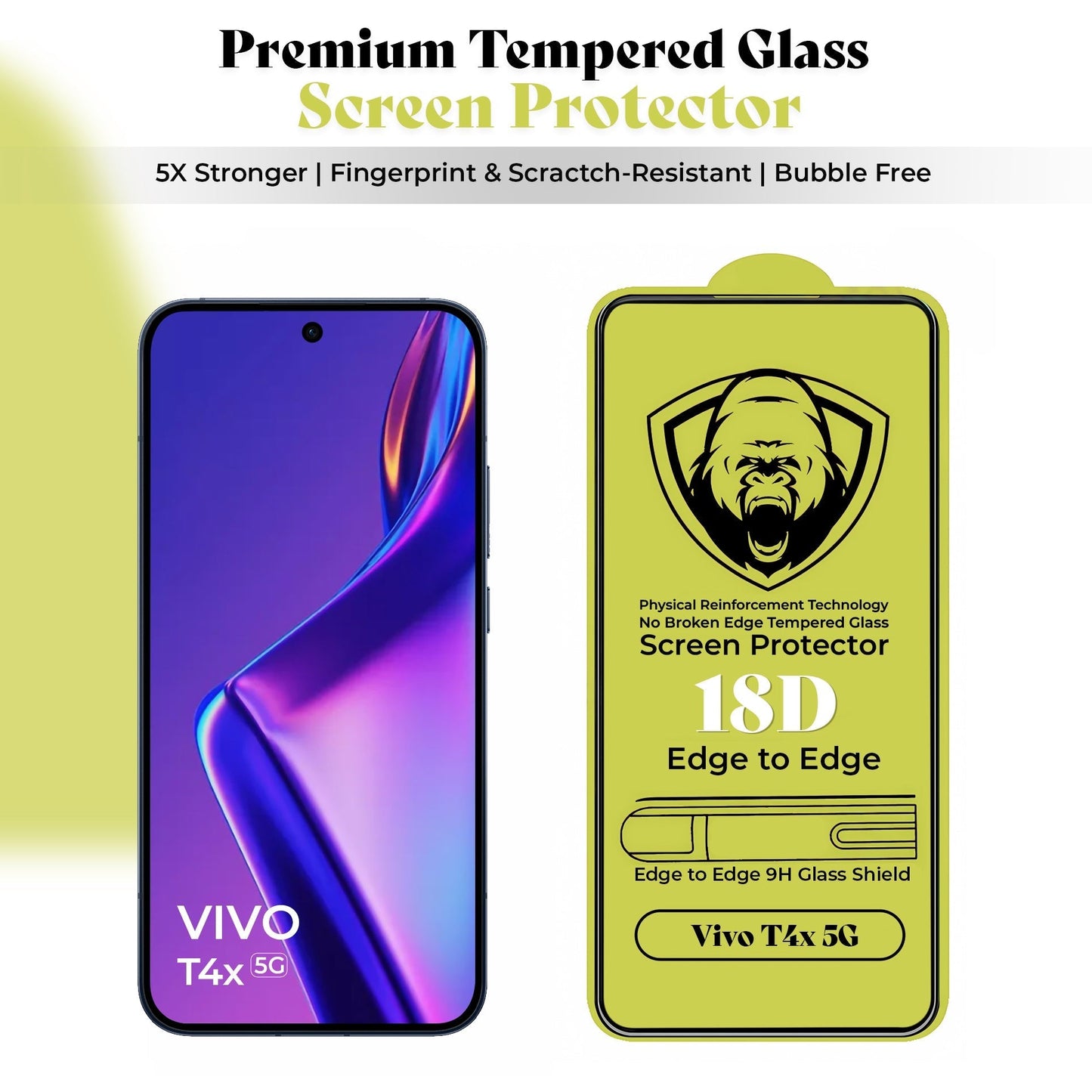 Vivo T4x 5G Original Luxury Magnifier Ring Stand Shockproof Airbags Corner Case