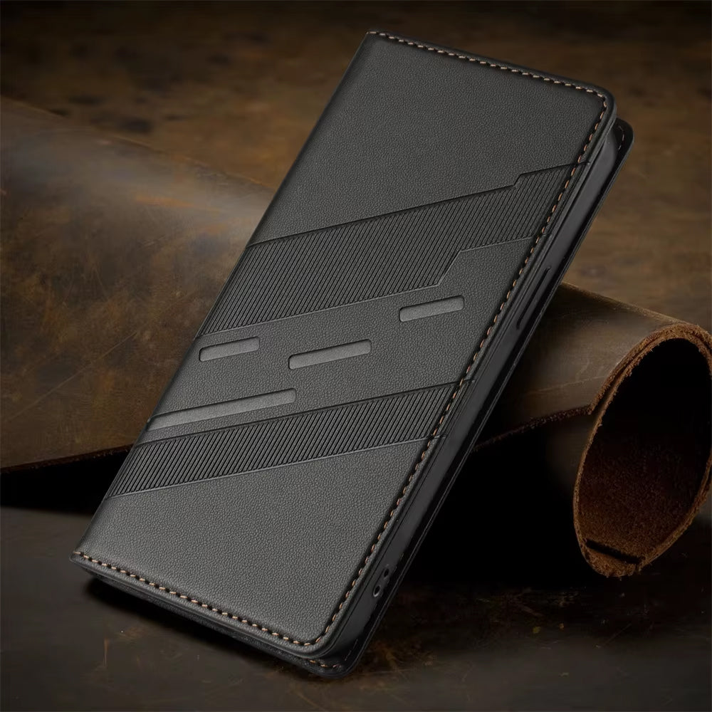 Stylish magnetic closure phone case for Vivo V50 5G