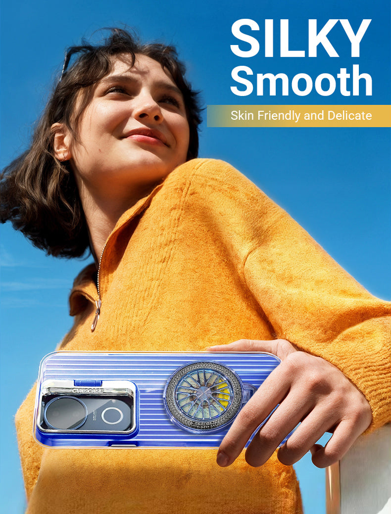 Vivo V50 Pro case with 360ยฐ rotating camera shield