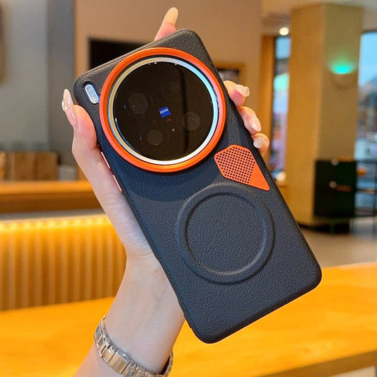 Vivo X300 Pro 5G Premium Magnetic Heat Dissipation Vegan Leather Case