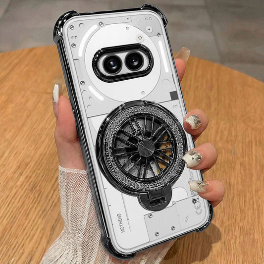 Nothing Phone 2a 5G Premium Stress Buster Wheel Rotating Shockproof Airbags Case