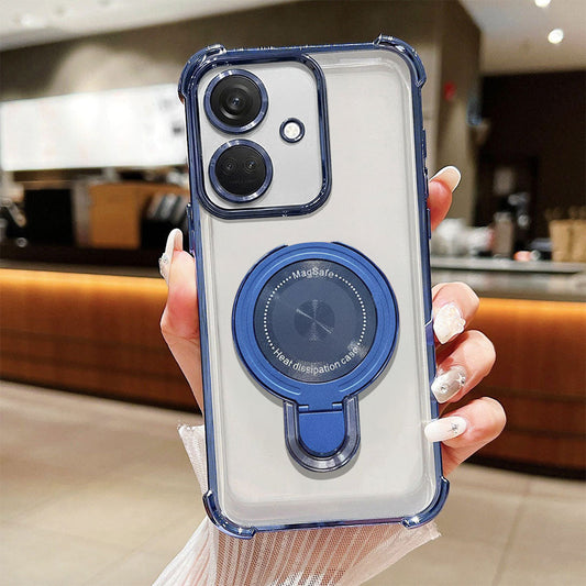 OnePlus Nord CE3 5G Luxury Four Corner Invincible Bracket Ring Stand Case