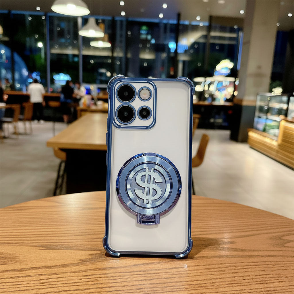 Motorola Edge 50 Neo 5G Four Corner Airbags 100% Original Astro Money Magnet Rotating Dollar Case