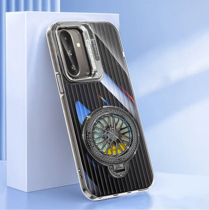Samsung Galaxy A56 5G Luxury Dual Layer Hybrid Camera Wheel Rotating Case