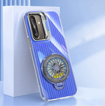 Samsung Galaxy A56 5G Luxury Dual Layer Hybrid Camera Wheel Rotating Case