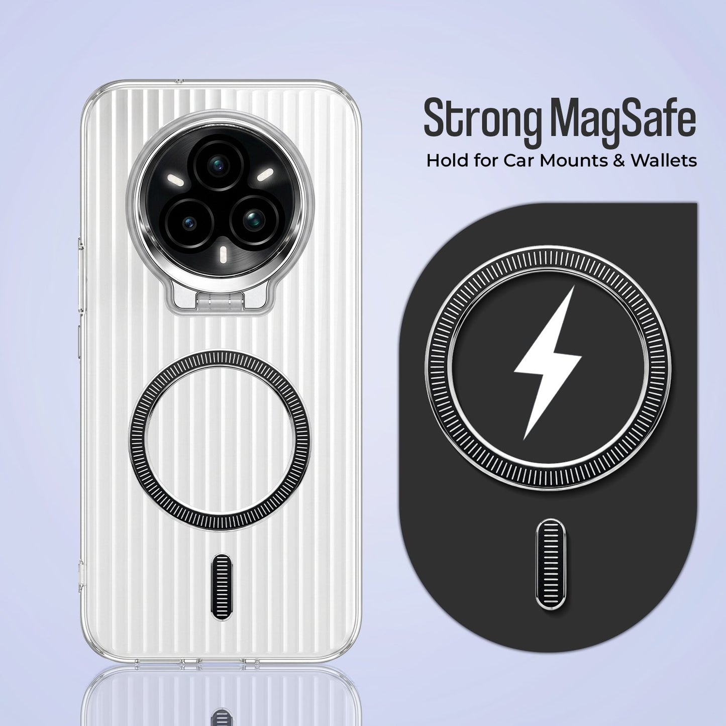 Realme 14 Pro+ 5G Anti-Yellow Magsafe Liquid Crystal Clear Case