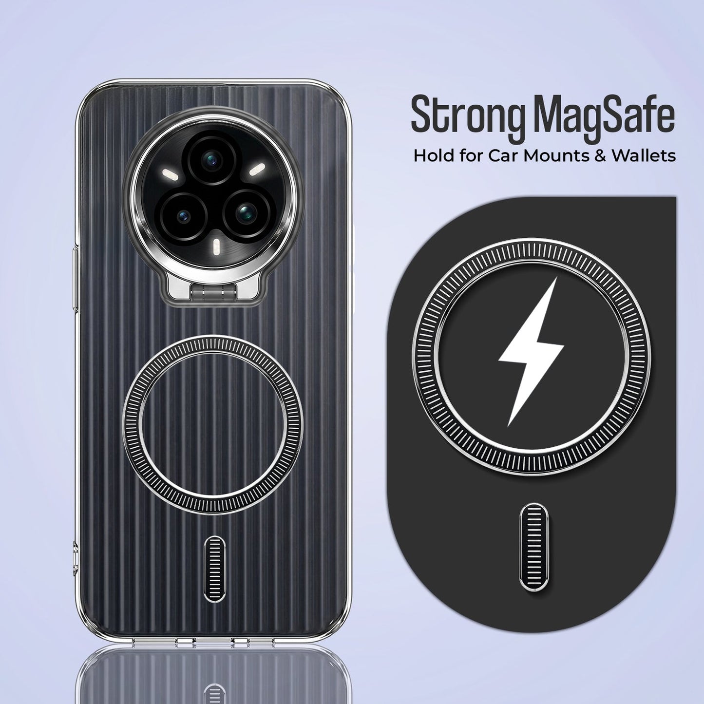 Realme 14 Pro+ 5G Anti-Yellow Magsafe Liquid Crystal Clear Case