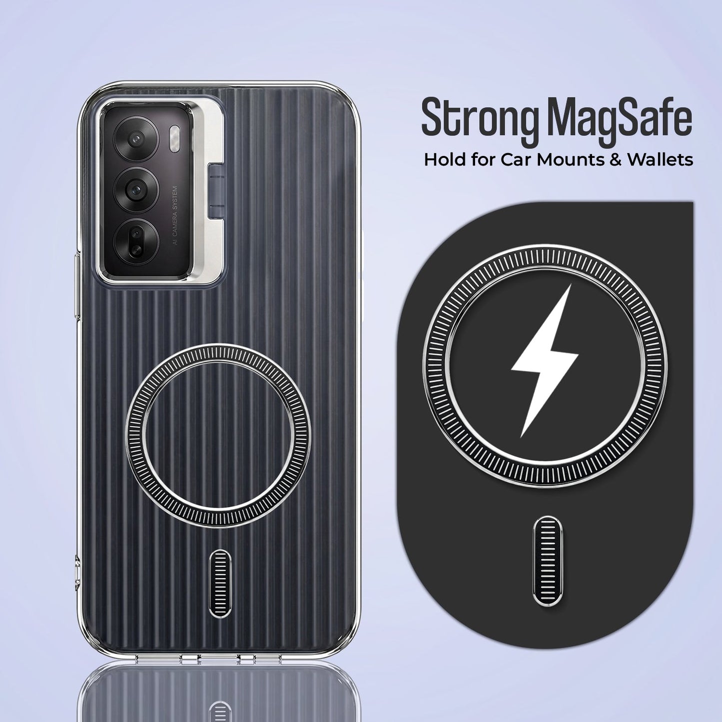 Oppo Reno12 Pro 5G Anti-Yellow Magsafe Liquid Crystal Clear Case