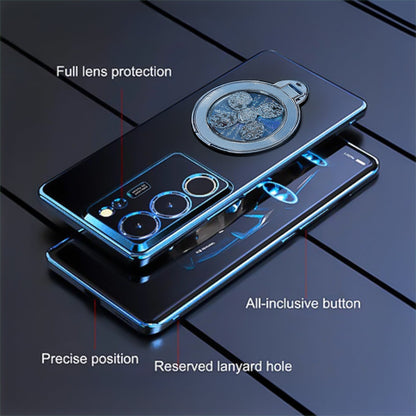 Vivo Y300 5G Electroplating Reflective Fidget Rotating Back Case