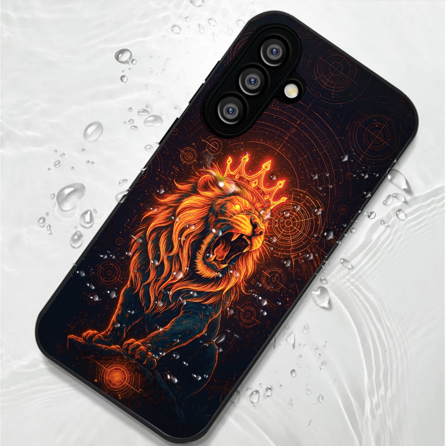 Samsung Galaxy A36 Premium Acrylic Shockproof Glass Back Case (King of Cosmos)