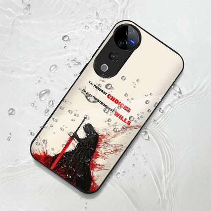 Vivo V40 Pro 5G Premium Acrylic Shockproof Glass Back Case (Warriors Case)