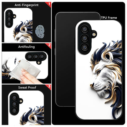 Samsung Galaxy A56 5G Premium Acrylic Shockproof Glass Back Case (King’s Flow)