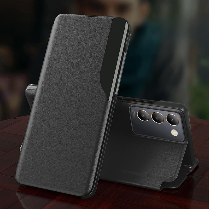 Vivo T3 5G Luxury Half Window Leather Flip Case