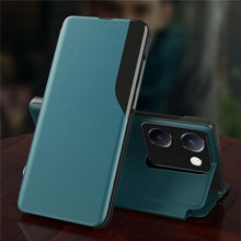 Vivo Y200 Pro 5G Luxury Half Window Leather Flip Case