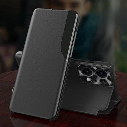 Motorola Edge 50 Pro 5G Luxury Half Window Leather Flip Case