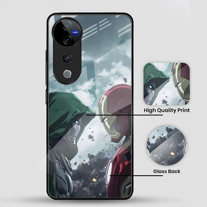 Vivo V40 Pro 5G Premium Acrylic Shockproof Glass Back Case (Battel Case)