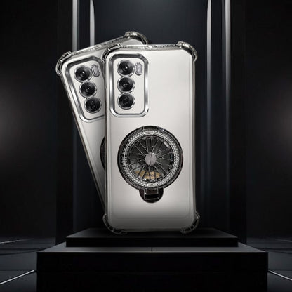 Oppo Reno 12 Pro 5G Premium Stress Buster Wheel Rotating Shockproof Airbags Case