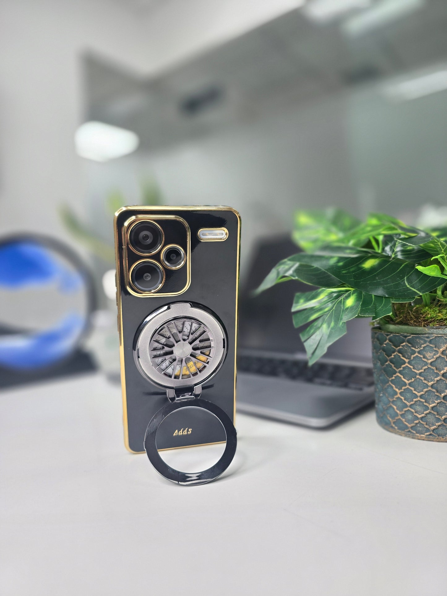 Redmi Note 13 Pro+ 5G Best Selling Stress Buster Wheel Silicone Scratch Resistant Back Case