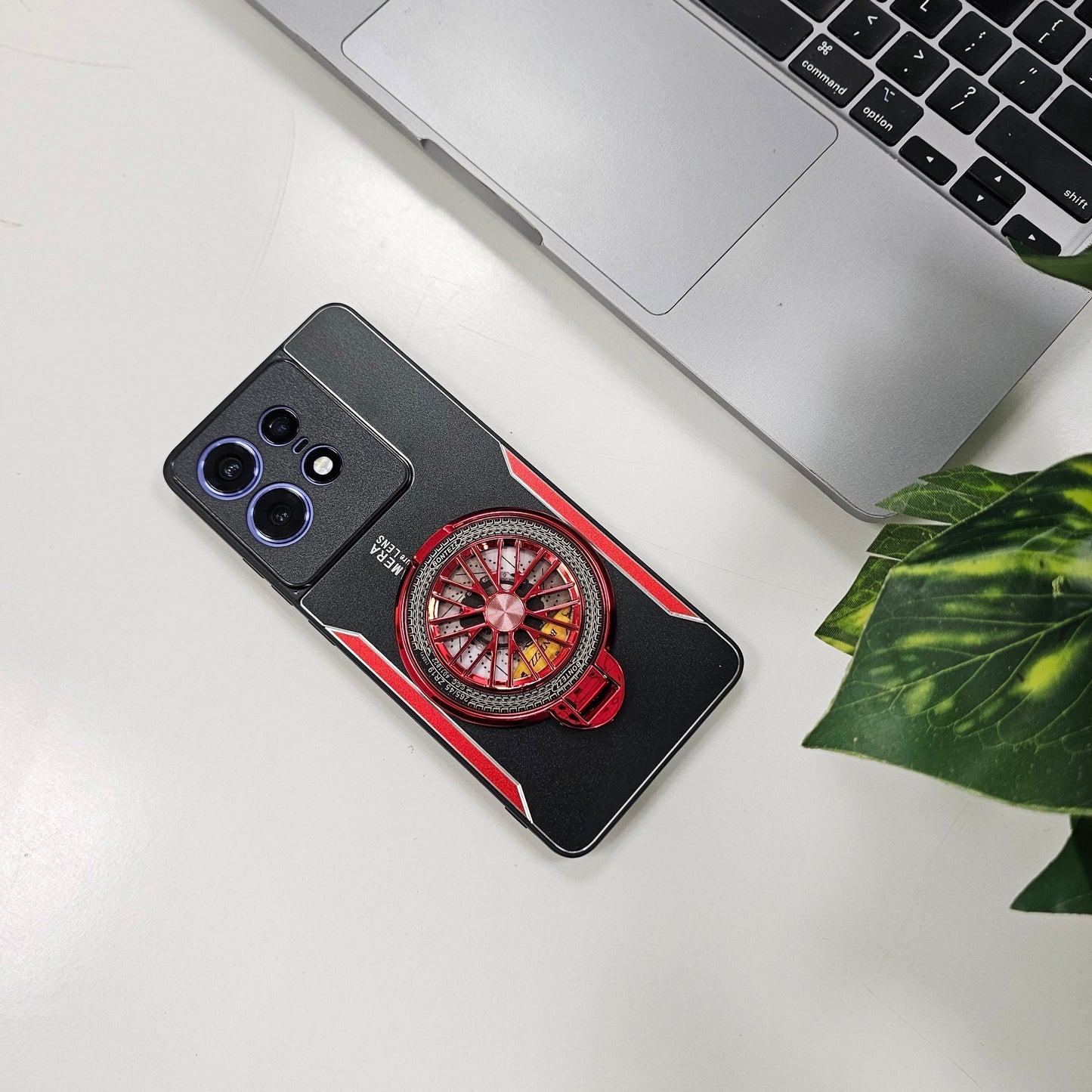 Motorola Edge 50 Pro 5G Best Selling Stress Buster Wheel Aluminium Metal Scratch Resistant Back Case