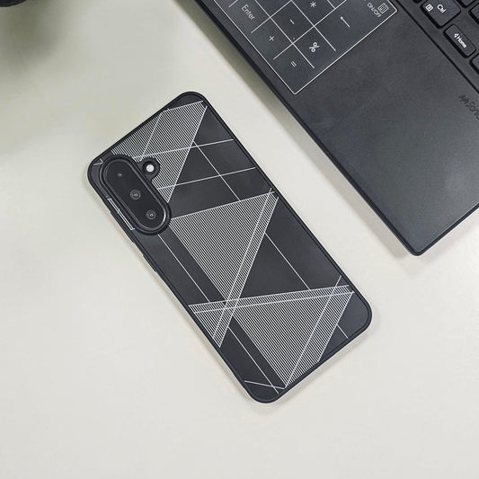 Samsung Galaxy A36 5G Triangle Pattern Matte Back Shockproof Case
