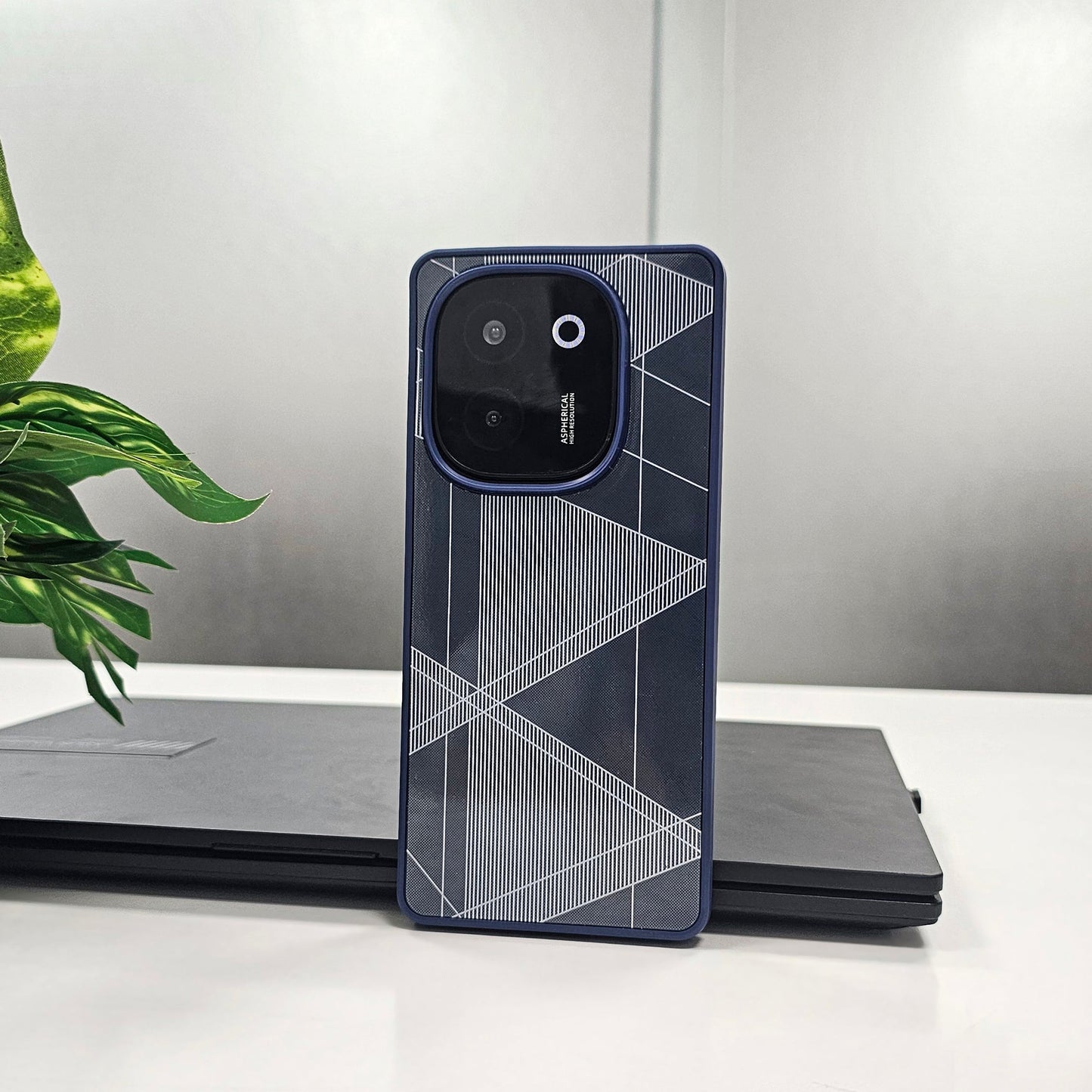 Vivo T3 Pro 5G Triangle Pattern Matte Back Shockproof Case