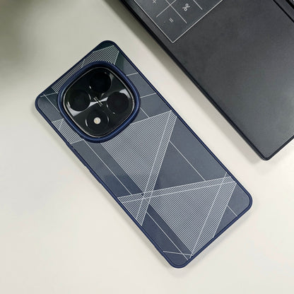 Redmi Note 14 Pro 5G Triangle Pattern Matte Back Shockproof Case