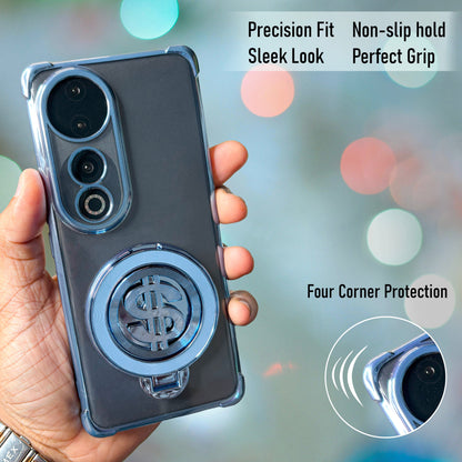 Vivo V40 Pro 5G Four Corner Airbags 100% Original Astro Money Magnet Rotating Dollar Case