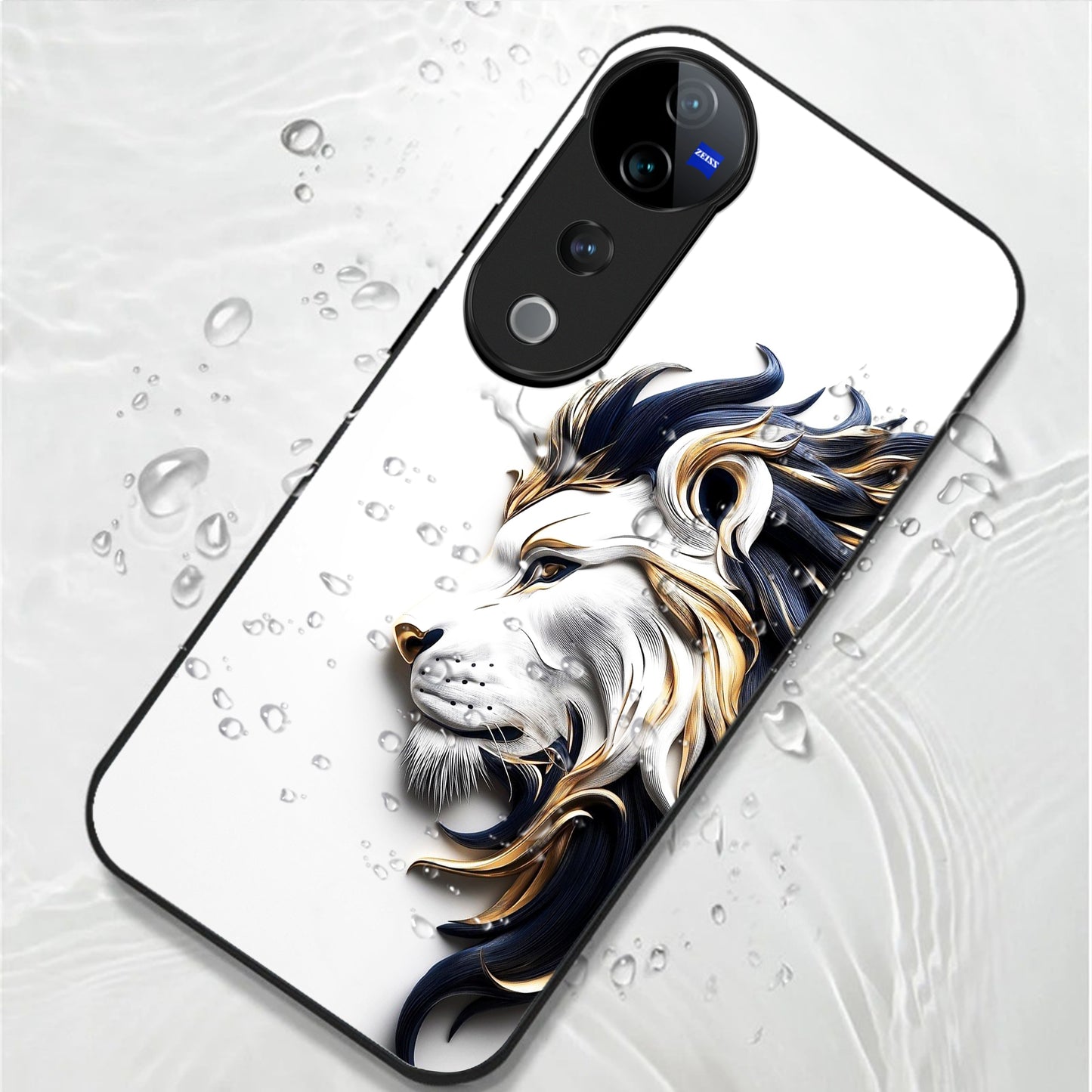 Vivo V40 Pro 5G Premium Acrylic Shockproof Glass Back Case (King’s Flow)