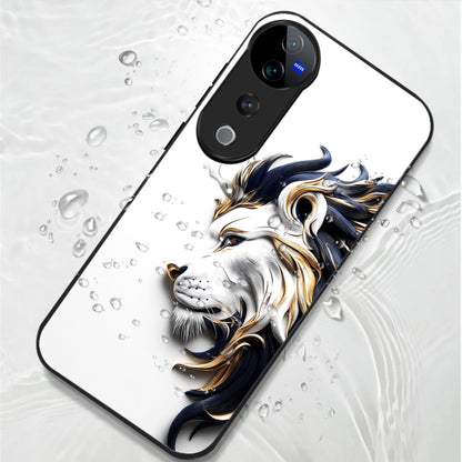 Vivo V40 Pro 5G Premium Acrylic Shockproof Glass Back Case (King’s Flow)