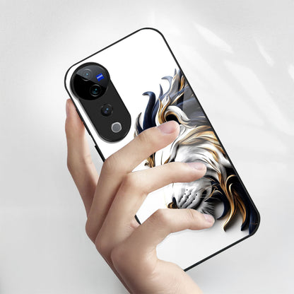 Vivo V40 Pro 5G Premium Acrylic Shockproof Glass Back Case (King’s Flow)